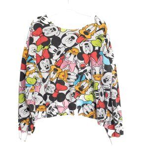 Disney Mickey Mouse And Friends Size 2XL(19) Cartoon Print Pullover Sweatshirt